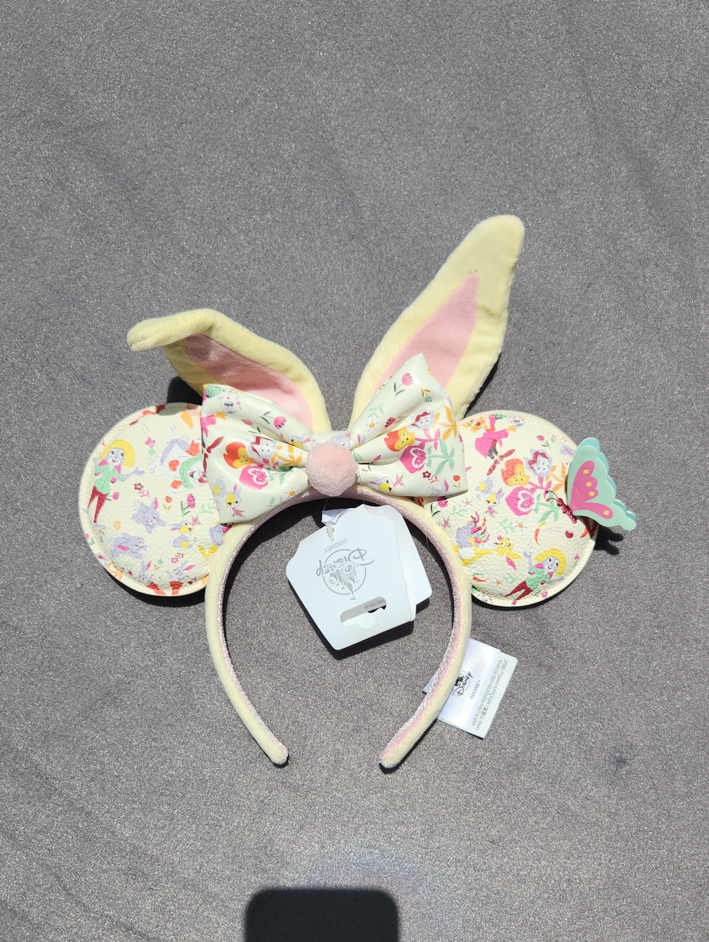 NWT Disney Parks Easter Bunny Minnie Mouse Ears Headband Pastel Floral Spring